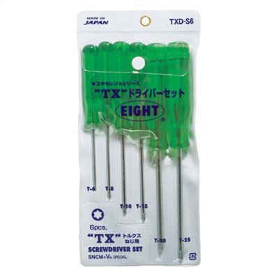 星型起子組 TXD-S6 (T6~25) 6支組 EIGHT
