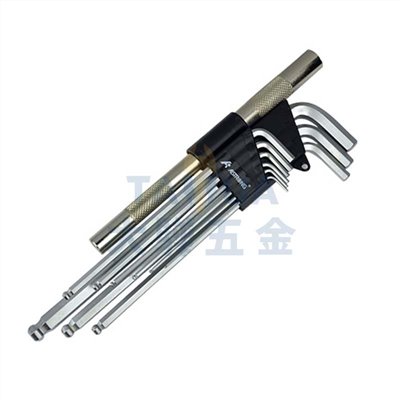 白金超長球型六角板手組 CDB-900 附鐵管 (1.5~10) ALSTRONG