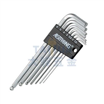 白金長型球型六角板手組 CDB-07ML (1.5~6) ALSTRONG