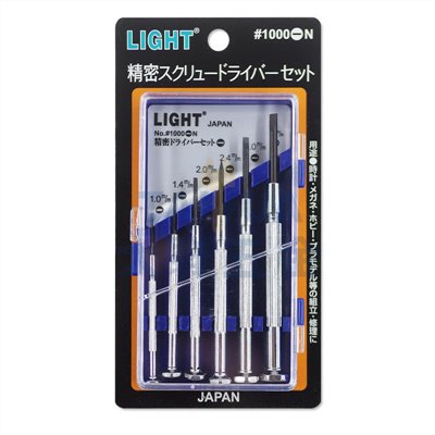 鐘錶起子組(一字) NO.1000-N (6支/組) LIGHT
