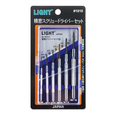 鐘錶起子組(十字) NO.1010 (6支/組) LIGHT