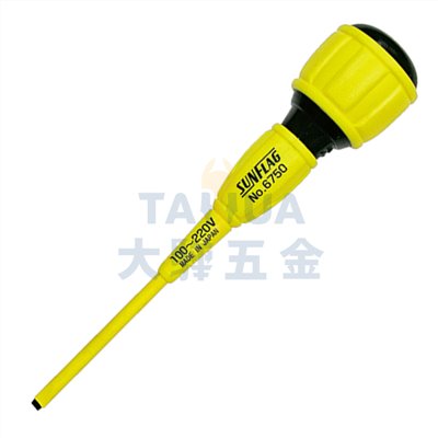 絕緣一字起子 6750 5mm*4" 日製SUNFLAG