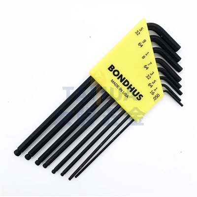 球型六角板手組 10932 (0.05"~5/32") 8支組 BONDHUS