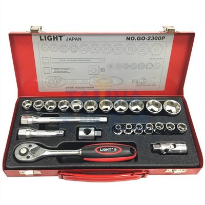 3/8"套筒組 GO-2300M (23件/組) LIGHT