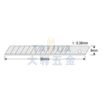 美工刀片(小型) SB-10EVO 13節 日製KDS