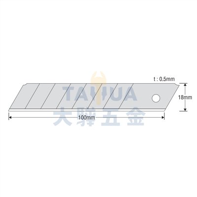 美工刀片(中型) LB-10Z 7節 日製KDS