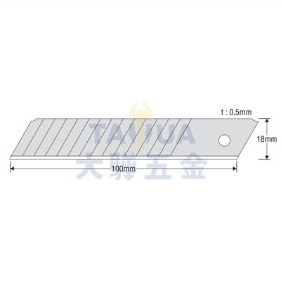 美工刀片(中型) LB-10WZ 15節 日製KDS