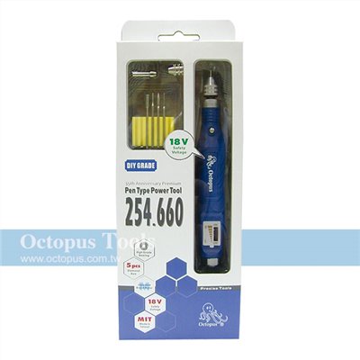 筆型刻模機 254.660 8配件 100-240V Octopus