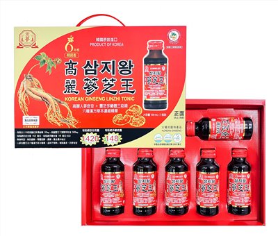 金蔘高麗蔘芝王禮盒100ml*7入