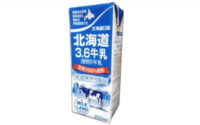 北海道日高【3.6牛乳】200ml (效期至25.10.11)