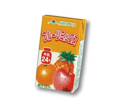 熊本酪農【果汁調味保久乳】(250ml) (效期至25.06.22)