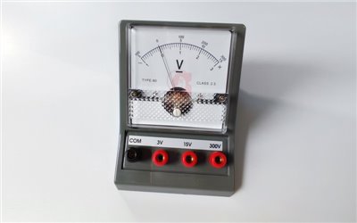 Voltmeter,.電壓表,電壓計,3V,15V,300V,三段式,A13-003,國教儀器