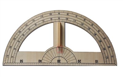Teacher's Protractor With Handle,教師教學用,木製,直徑約60cm,附握手把,F2-001-01,國教儀器