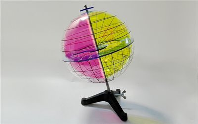地球模型,地球經緯度模型,Globe Model for Longitude and Latitude Grade,數B-球面與經緯度,數B-球面與經緯度,地球科學,直徑240mm,F2-033,國教儀器