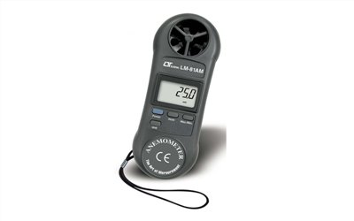 掌上型風速計,Anemometer,0.4～30.0公尺/秒， 80～5910英呎/分鐘， 1.4～108.0公里/小時， 0.9～67.0英哩/小時， 0.8～58.3海浬/小時。 讀值鎖定及最大/最小值,C1-025,國教儀器