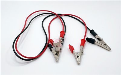 Crocodile Clip Leads,歐洲夾導線,紅、黑導線各一條 長70cm,線徑2mm,A1-126-2c,國教儀器