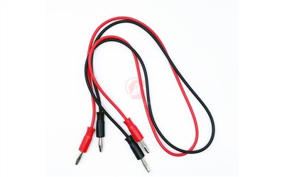 香蕉頭導線,Banana Plug Test Cable,紅、黑導線各一條附香蕉插頭,長90cm,A1-126-3,國教儀器