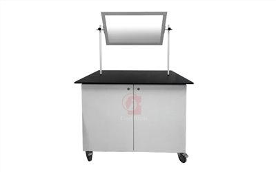 移動式實驗桌,教師示範桌(帶旋轉鏡),Demo Table with Mirror,Science Cart with Mirror,emonstration Station,推車型附輪可輕鬆移動 ,訂製品