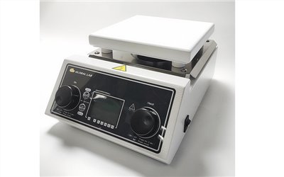 電磁加熱攪拌器,GLOBALLAB,Hot plate Magnetic Stirrers Ceramic Coated heat plate (Mica Plate Heater),含溫度探棒 支架 攪拌子,A6-207-2,國教儀器