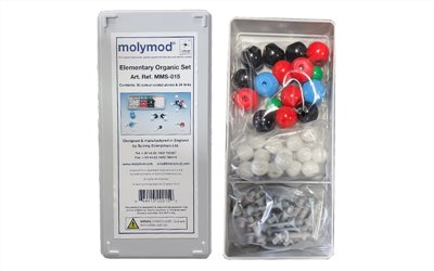 基礎有機分子模型組,molymod MMS-015,Elementary Organic Set,可組碳(C)、氫(H)、氧(O)、氮(N)、氯(Cl)等30個原子,A15-015,國教儀器