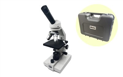 MOTIC Monocular Microscope,LED單眼生物顯微鏡 含塑鋼手提保管箱,B1-002-b,國教儀器