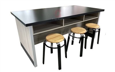 具中間檔板Chemical Eesistant Laboratory Table,Lab Table,學生實驗桌,耐酸鹼檯面,實驗室設備,國教儀器