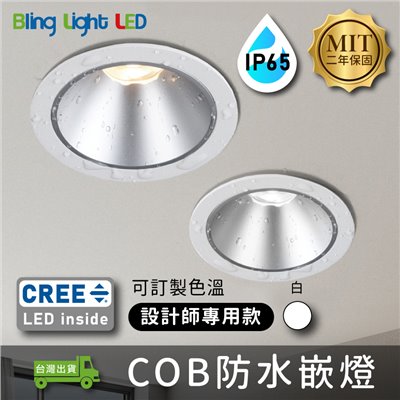 ◎台製COB防水嵌燈/崁燈，12/20/30/40W，CREE晶片，設計師款，保固兩年