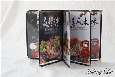 透明MENU本 1折2面~10折20面 (A4紙張)