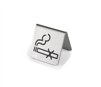 S.T不鏽鋼LOGO型禁菸牌