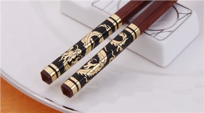 红木金龍筷