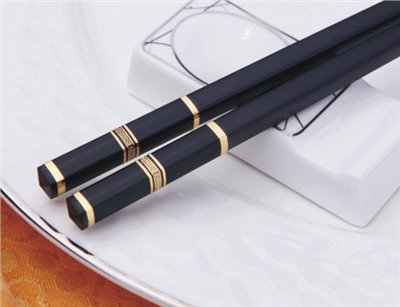 黑金花邊筷 