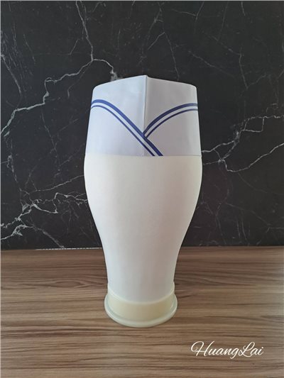 3吋藍邊紙廚師帽(可調式) 