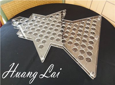 81孔飛機型透明杯架 (訂製品)