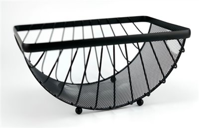 黑色網狀半圓型展示籃 (訂製品)  
