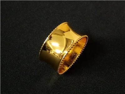 金色圓珠口布環