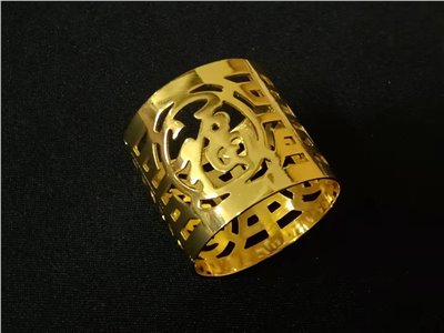 金色囍福祿口布環 