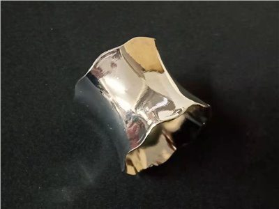 銀色花朵型口布環   