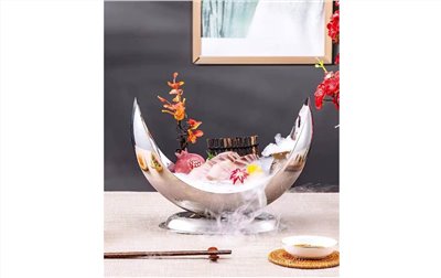 鏡面U形食品盤  