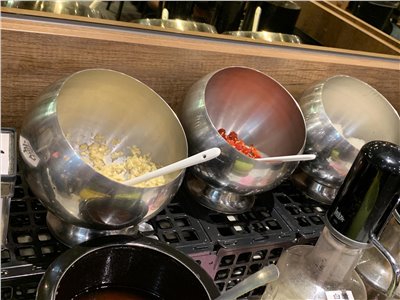 球形斜口碗含座