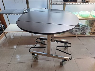 尊爵款橢圓S.T304鋼木送餐車  