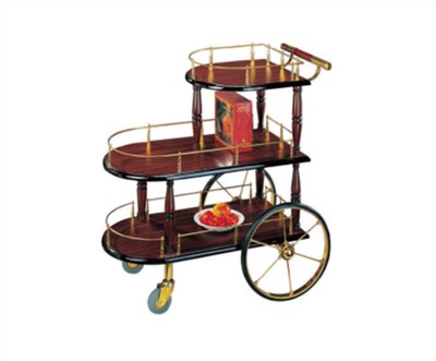 鋼木點心大車輪酒水服務車