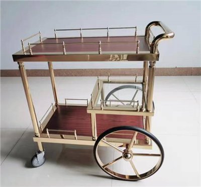 貴族鈦金酒水服務車  