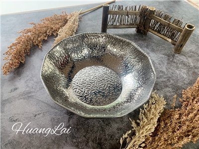 S.T三層鋼工藝波浪紋多角圓鍋碗