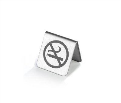 S.T不鏽鋼禁止吸菸牌 (圓圖款)