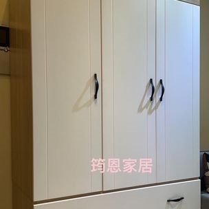 北歐風雙色4*6尺開門式衣櫃