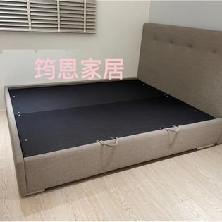 簡約風貓抓皮床頭+貓抓皮側掀床底