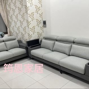 天絲涼感耐磨貓抓布寬260cm+160cmL型沙發