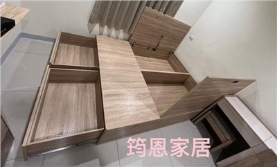 客製木工系統櫃量身訂作床底收納
