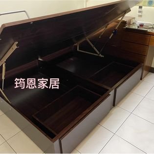 客戶訂作側掀+側邊二抽屜掀床