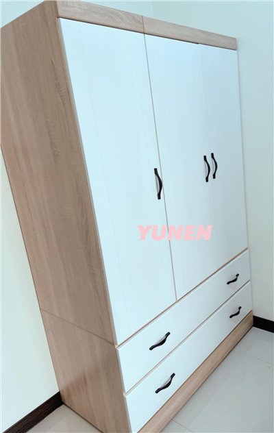北歐風雙色4*6尺開門式衣櫃